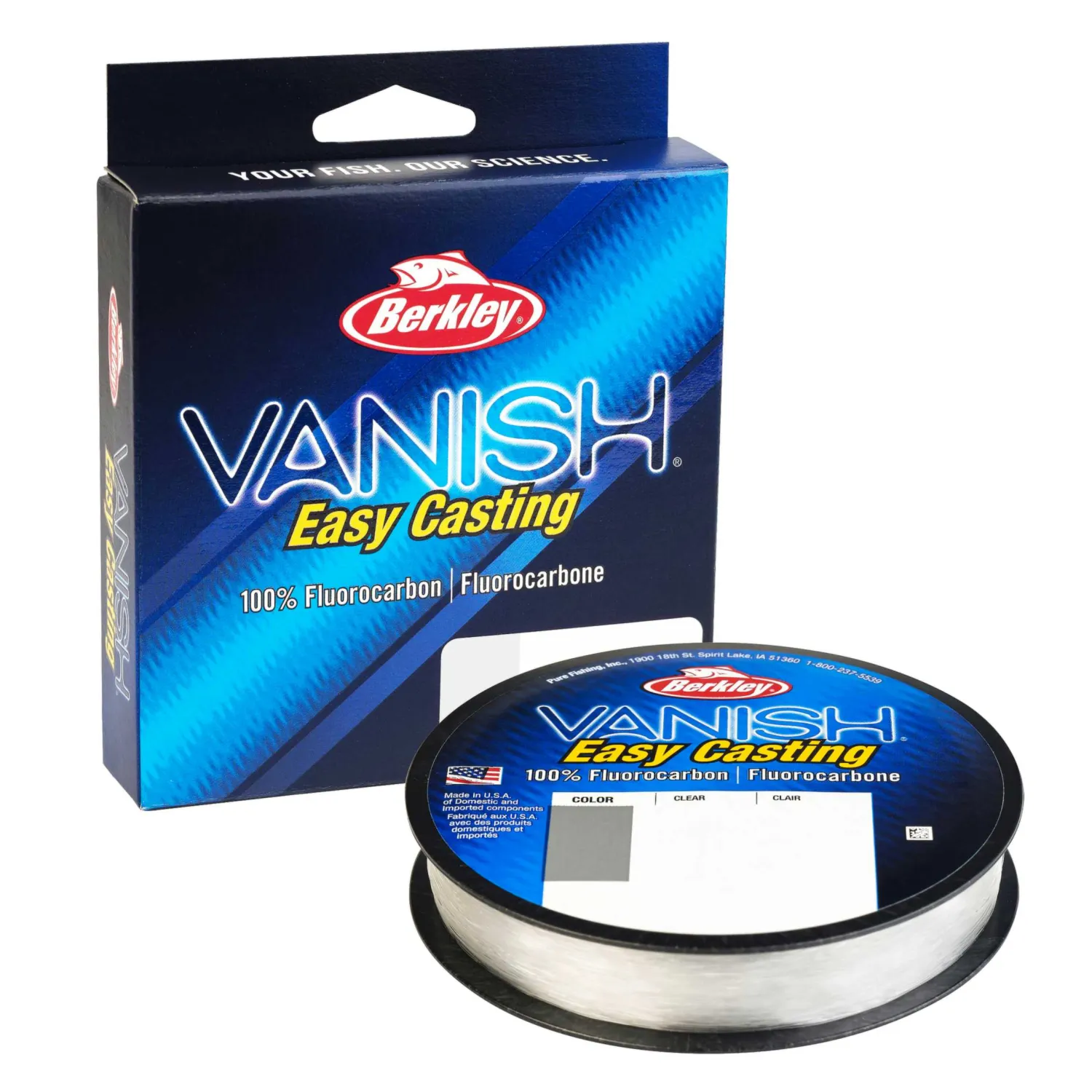 Berkley Fluorocarbon Line | Berkley- Vanish Fluorocarbon Line Clear