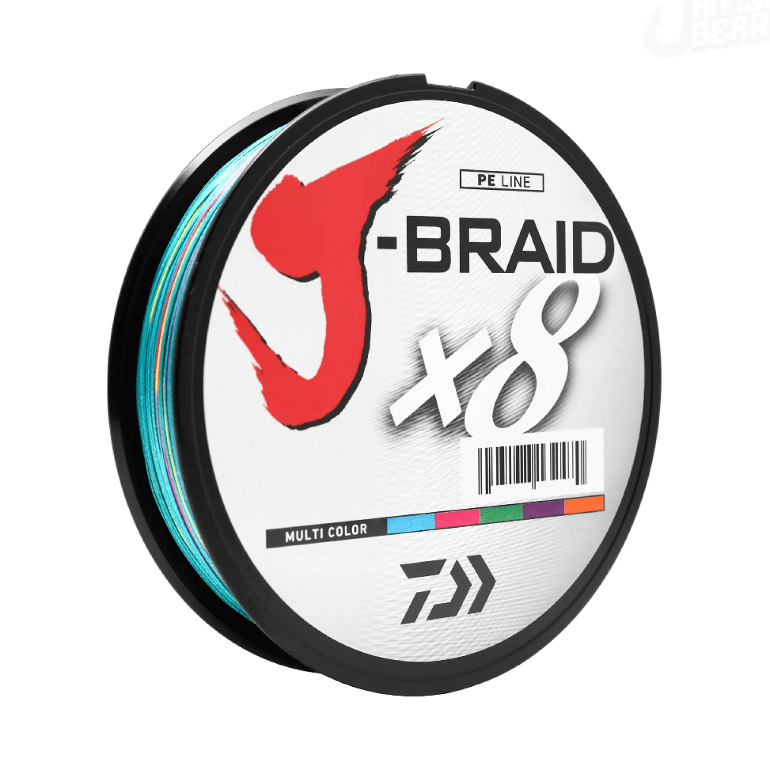 Daiwa Braided Line- J-Braid Braided Line Multi-Color