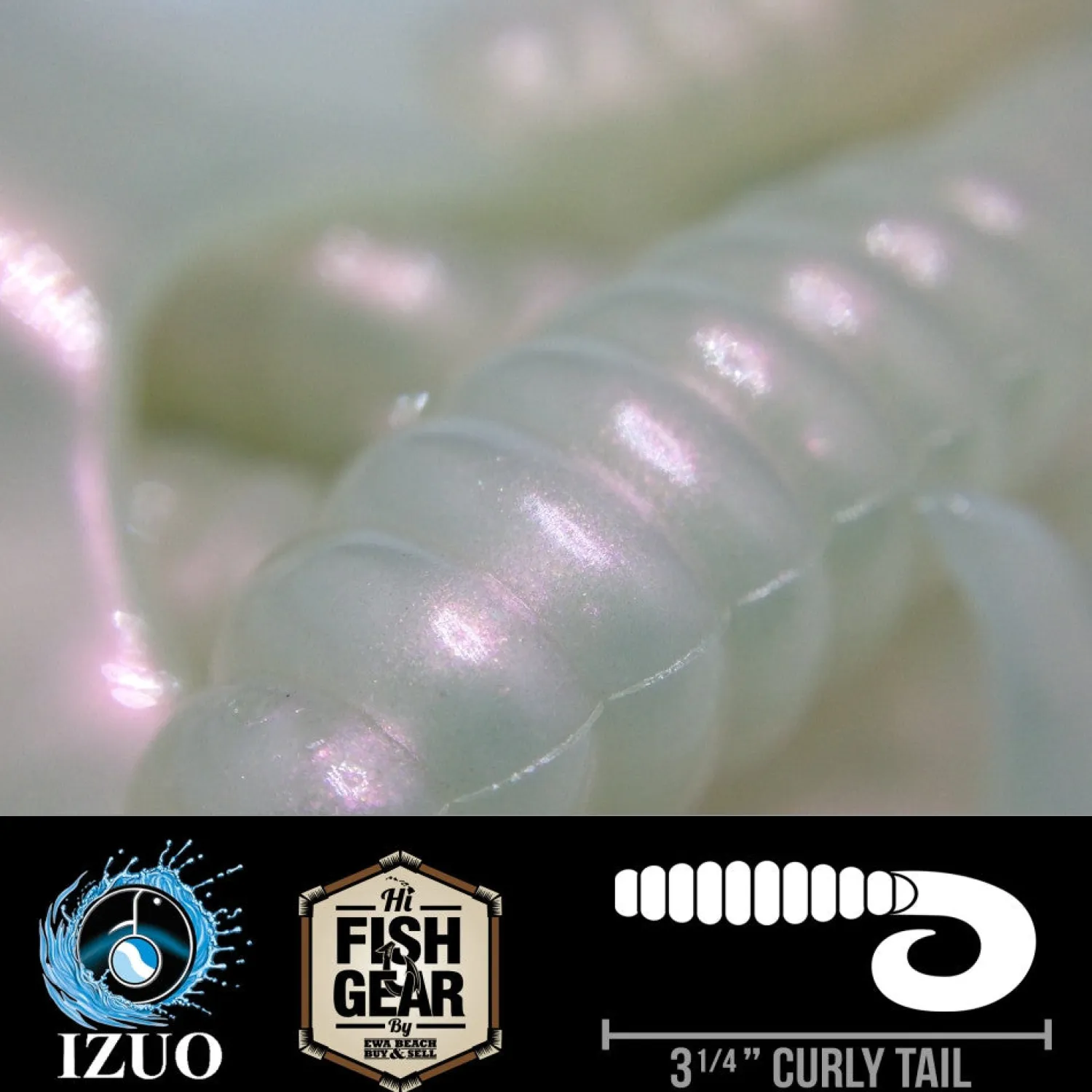 Hawaiian Angler By Izuo Soft Baits | Hawaiian Angler Lures-Hawaiian Angler 4'' Curly Tail Grubs