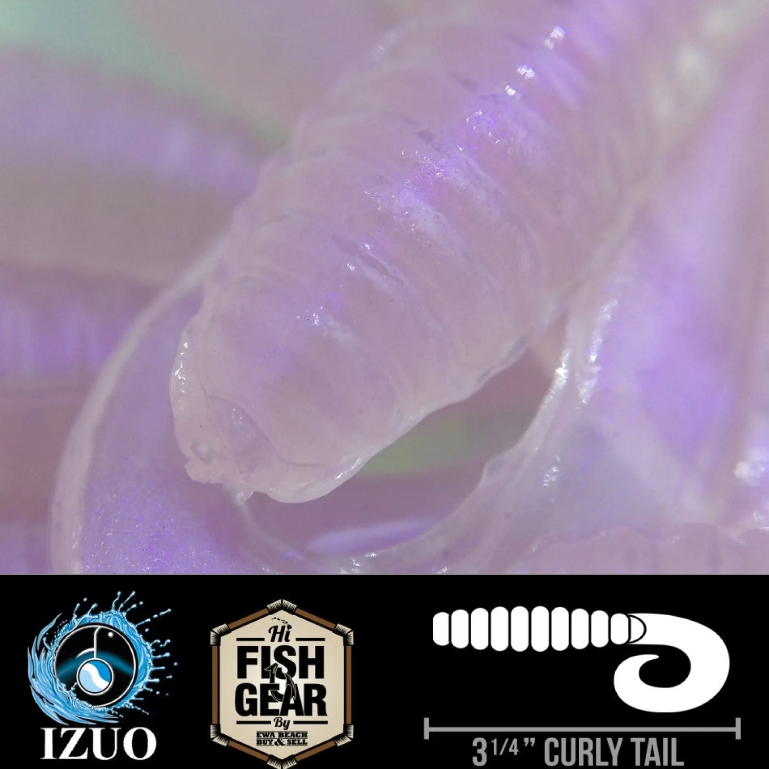 Hawaiian Angler By Izuo Soft Baits | Hawaiian Angler Lures-Hawaiian Angler 3'' Curly Tail Grubs