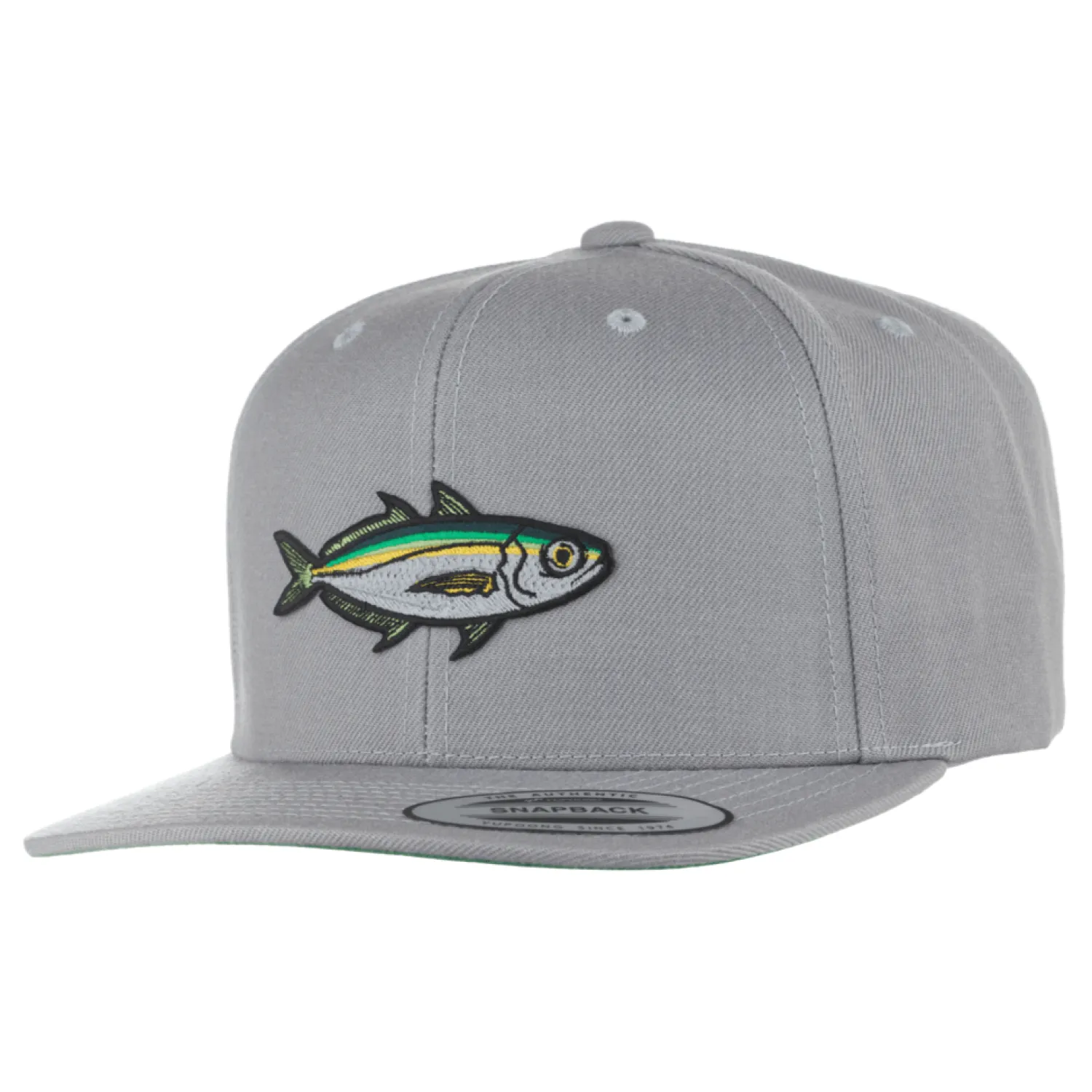 HiFishGear Hats-HFG - Akule Silver Flat Bill Snapback Hat