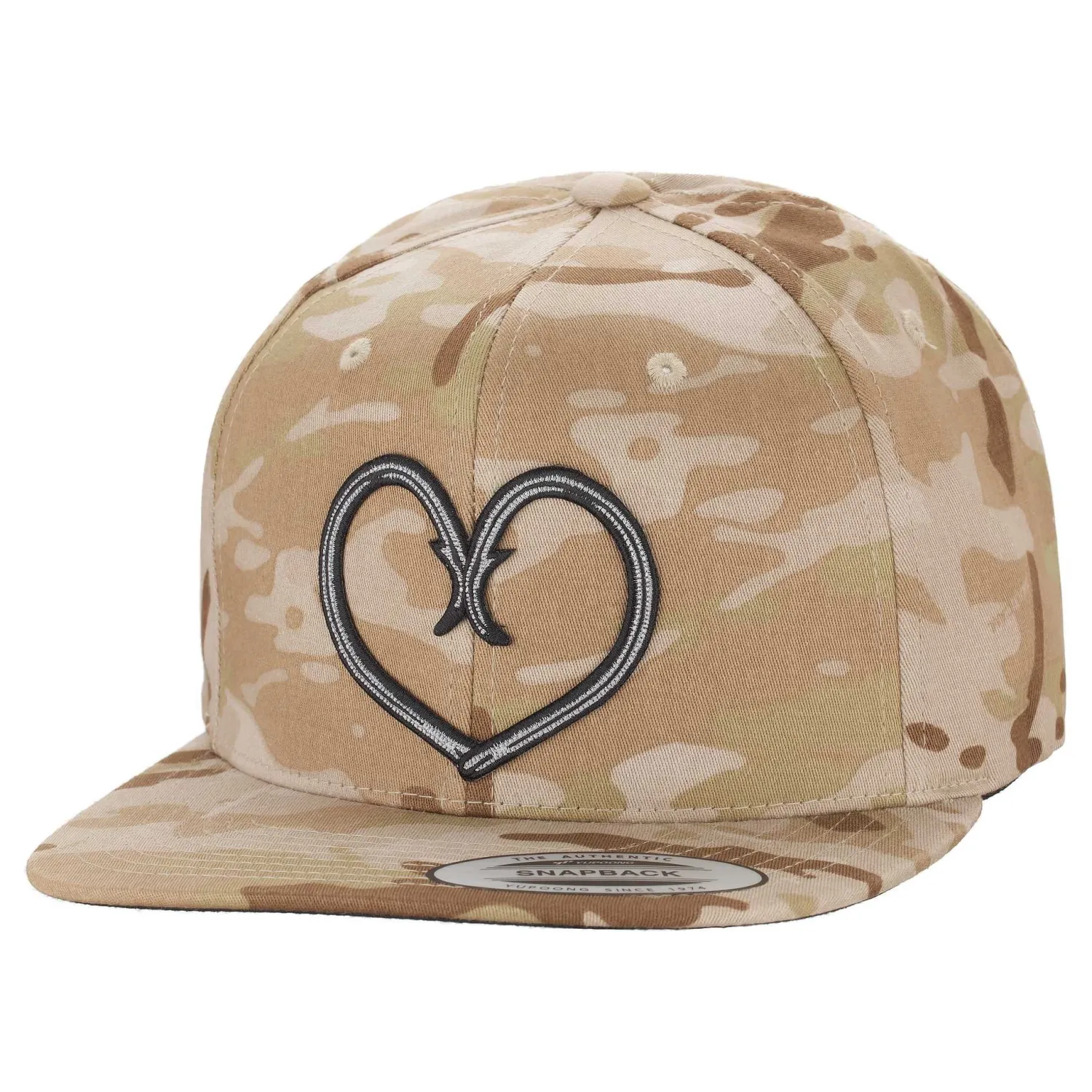 Hifishgear Hats-HFG - Hooked Arid MultiCam® Flat Bill Snapback Hat