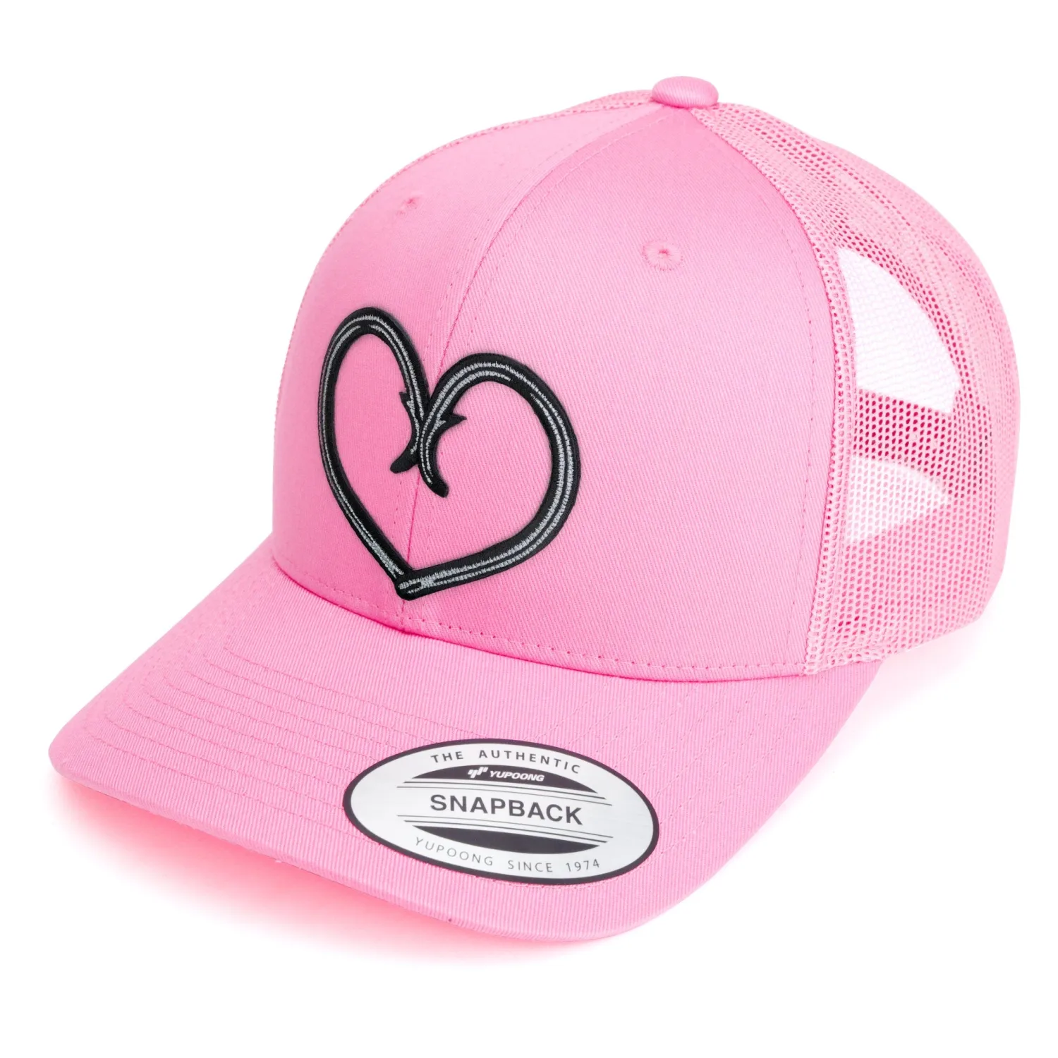 Hifishgear Hats-HFG - Hooked Pink Classic Snapback Trucker Hat