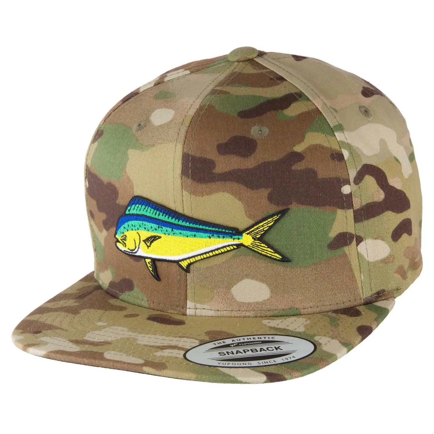 Hifishgear Hats-HFG - Mahi Mahi Light Multicam® Flatbill Snapback Hat