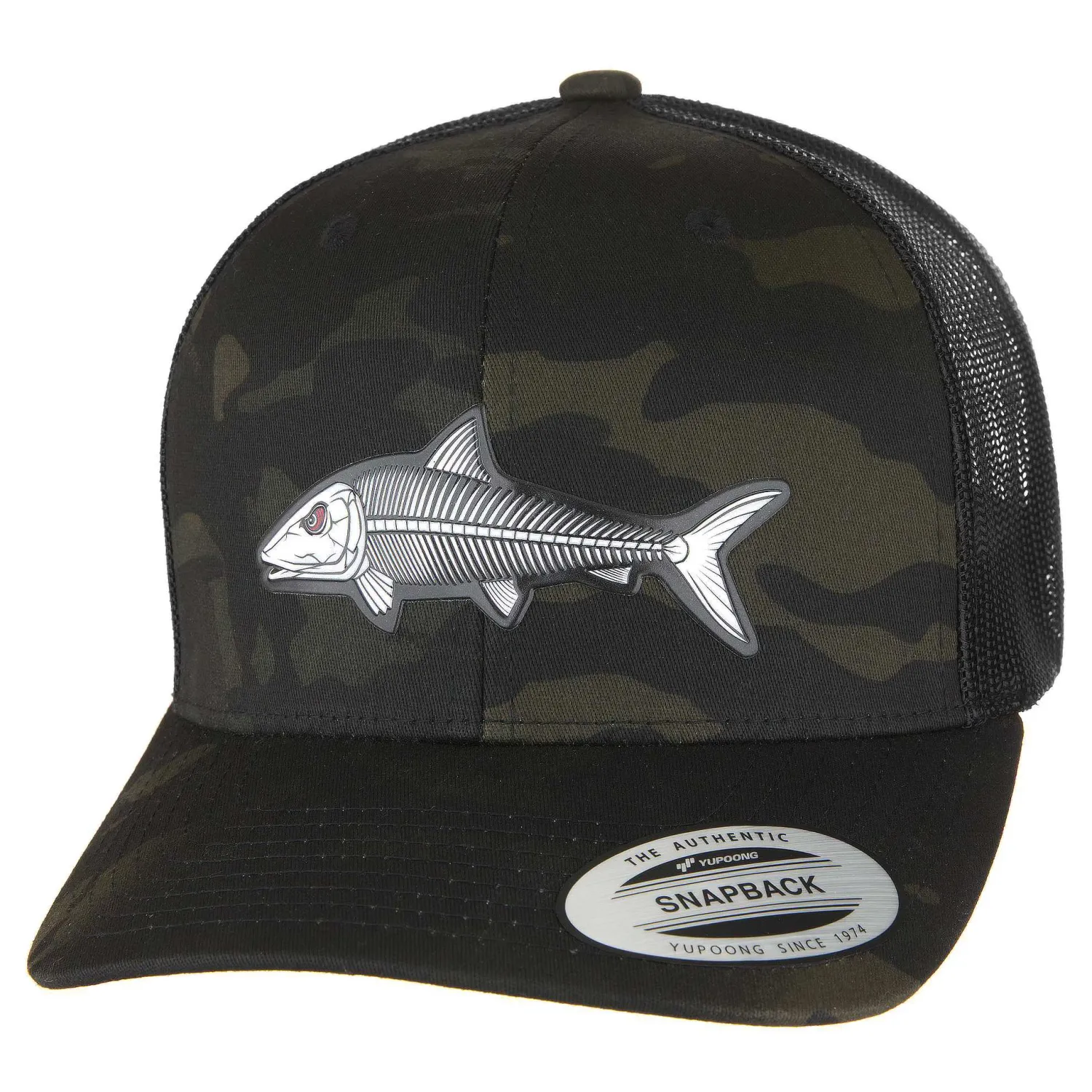 Hifishgear Hats-HFG - Oio Bones MultiCam® Black Classic Snapback Trucker Hat