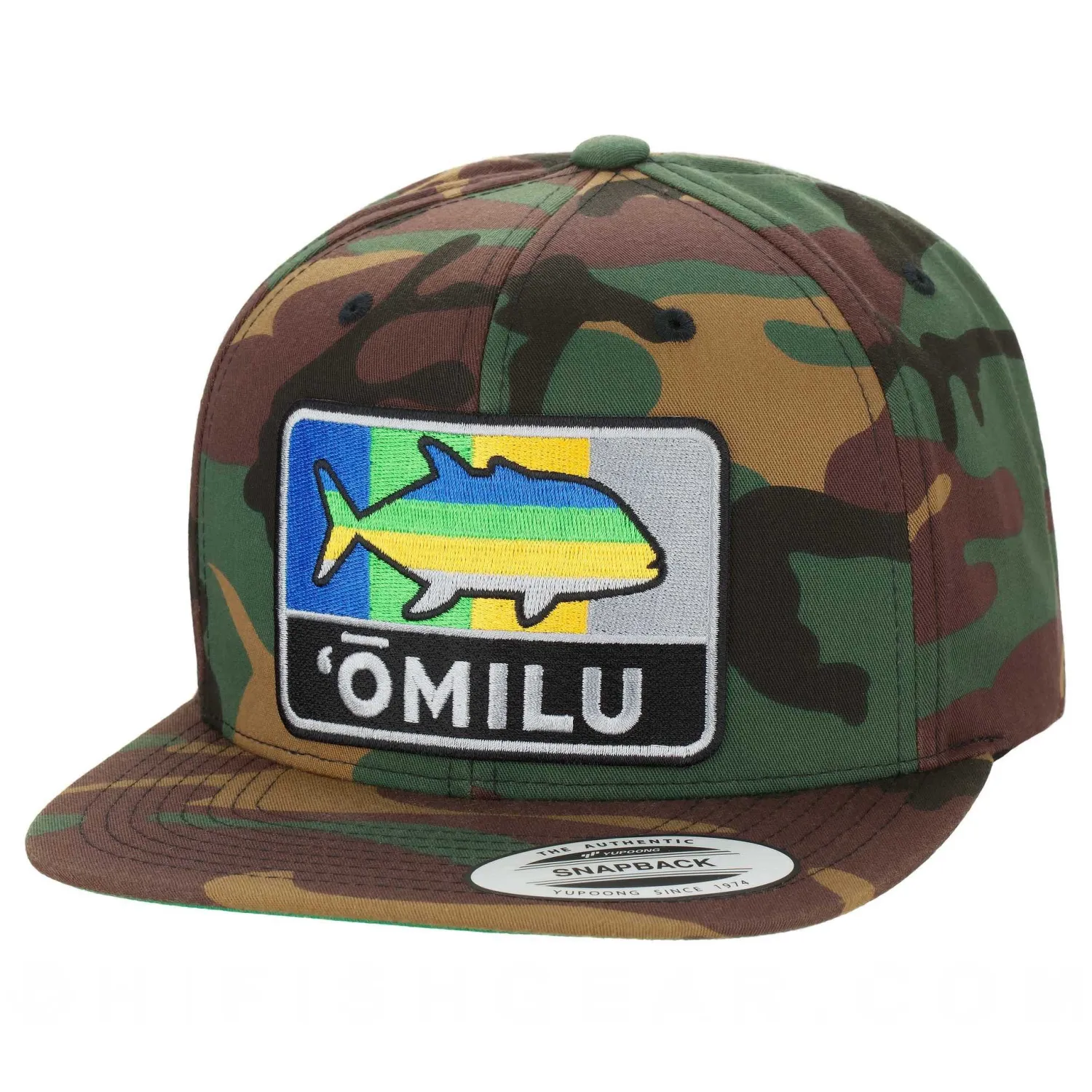 Hifishgear Hats-HFG - Omilu Camo FlatBill Snapback Hat