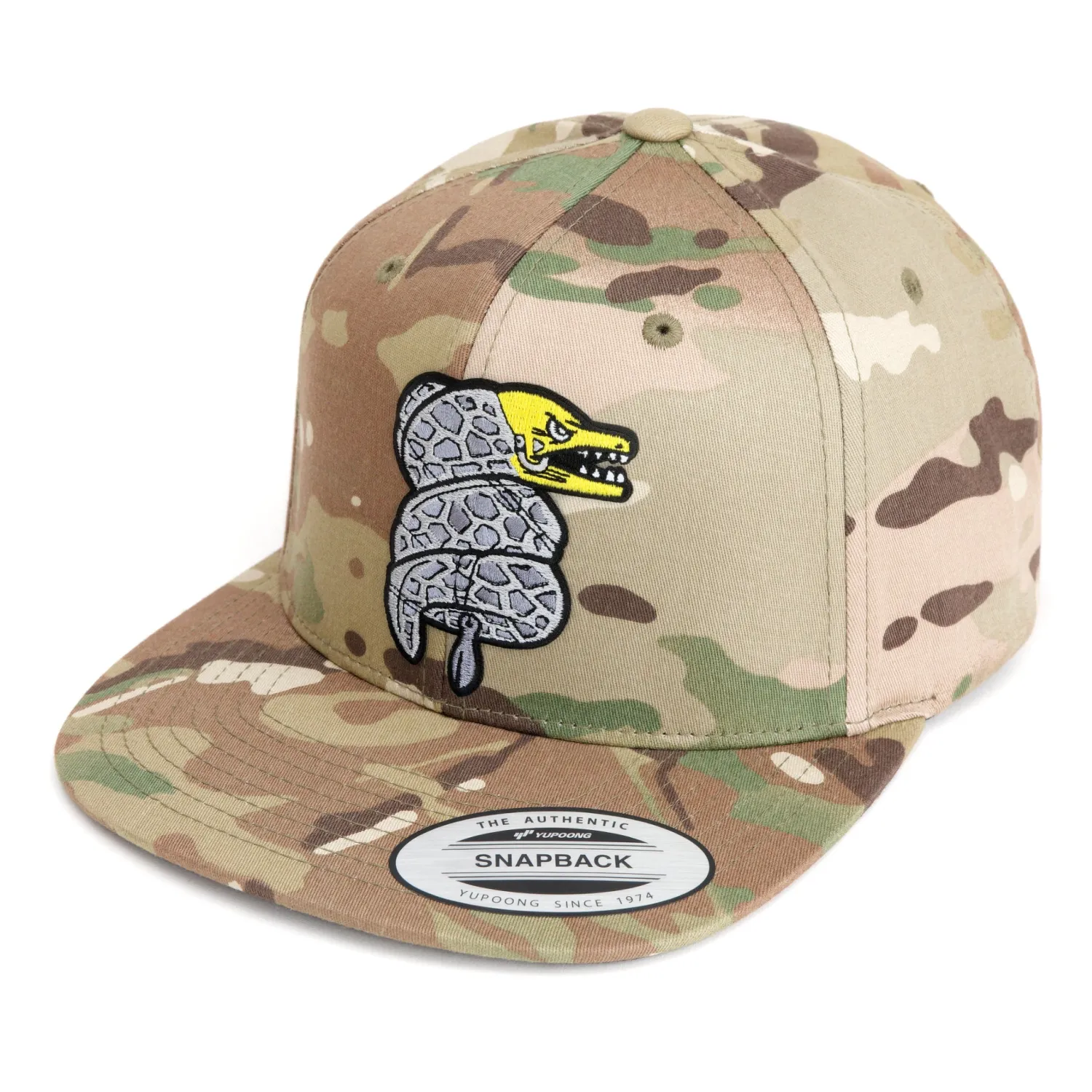 Hifishgear Hats-HFG - Pusshead Puhi (Eel) Light Multicam® Flatbill Snapback Hat