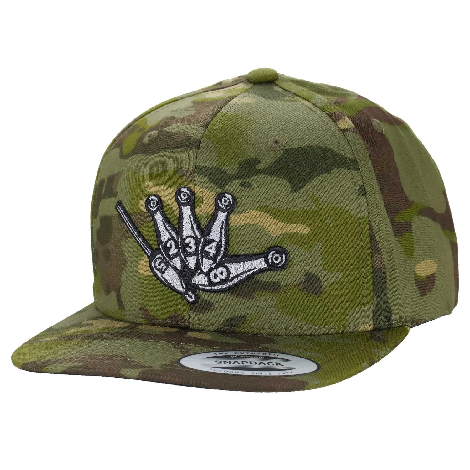 Hifishgear Hats-HFG - Throw Da Shaka Tropic Multicam® Flatbill Snapback Hat