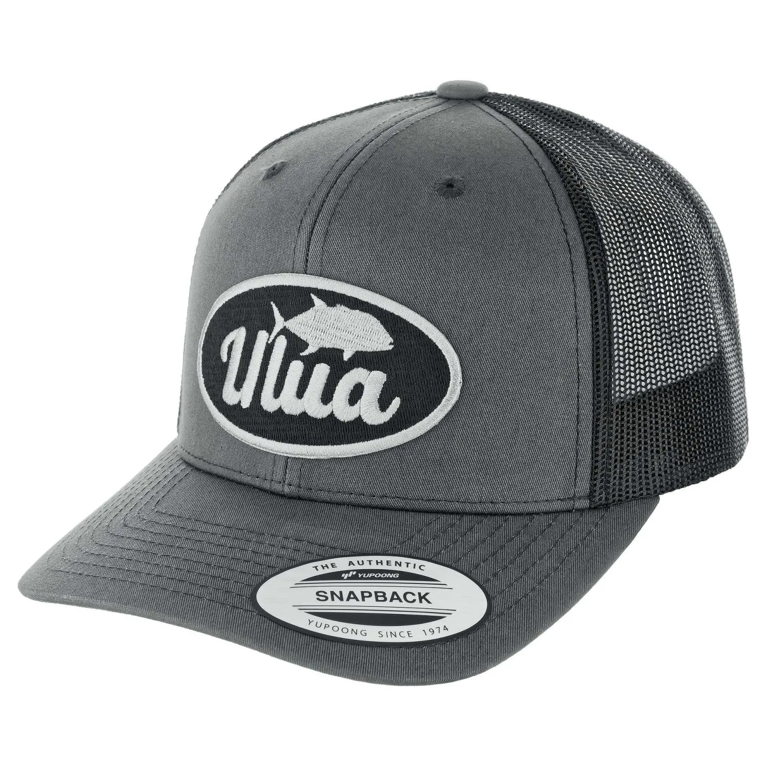 Hifishgear Hats-HFG - Ulua Garage Charcoal/Black Classic Snapback Trucker