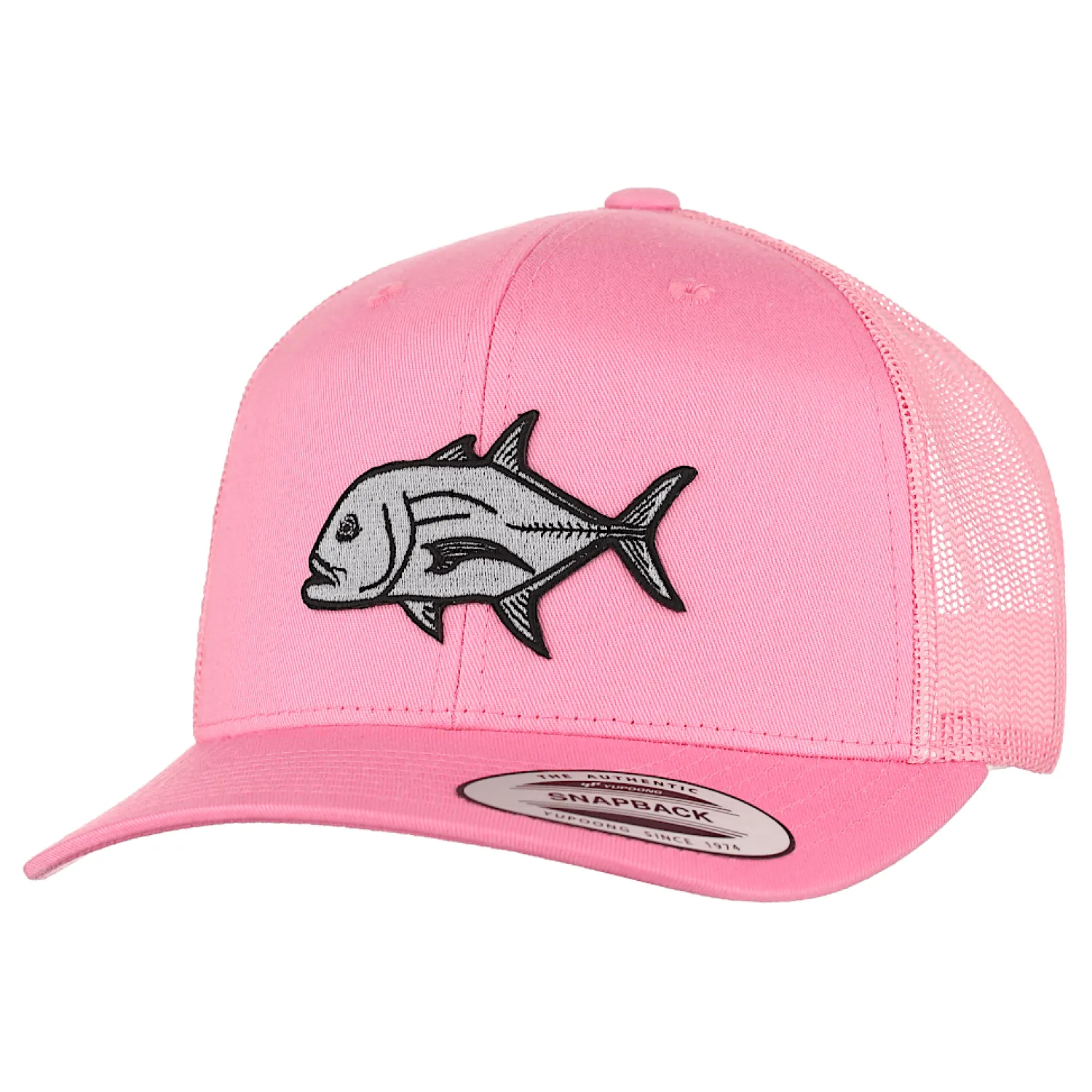 HiFishGear Hats-HFG - Ulua Pink Snapback Trucker Hat