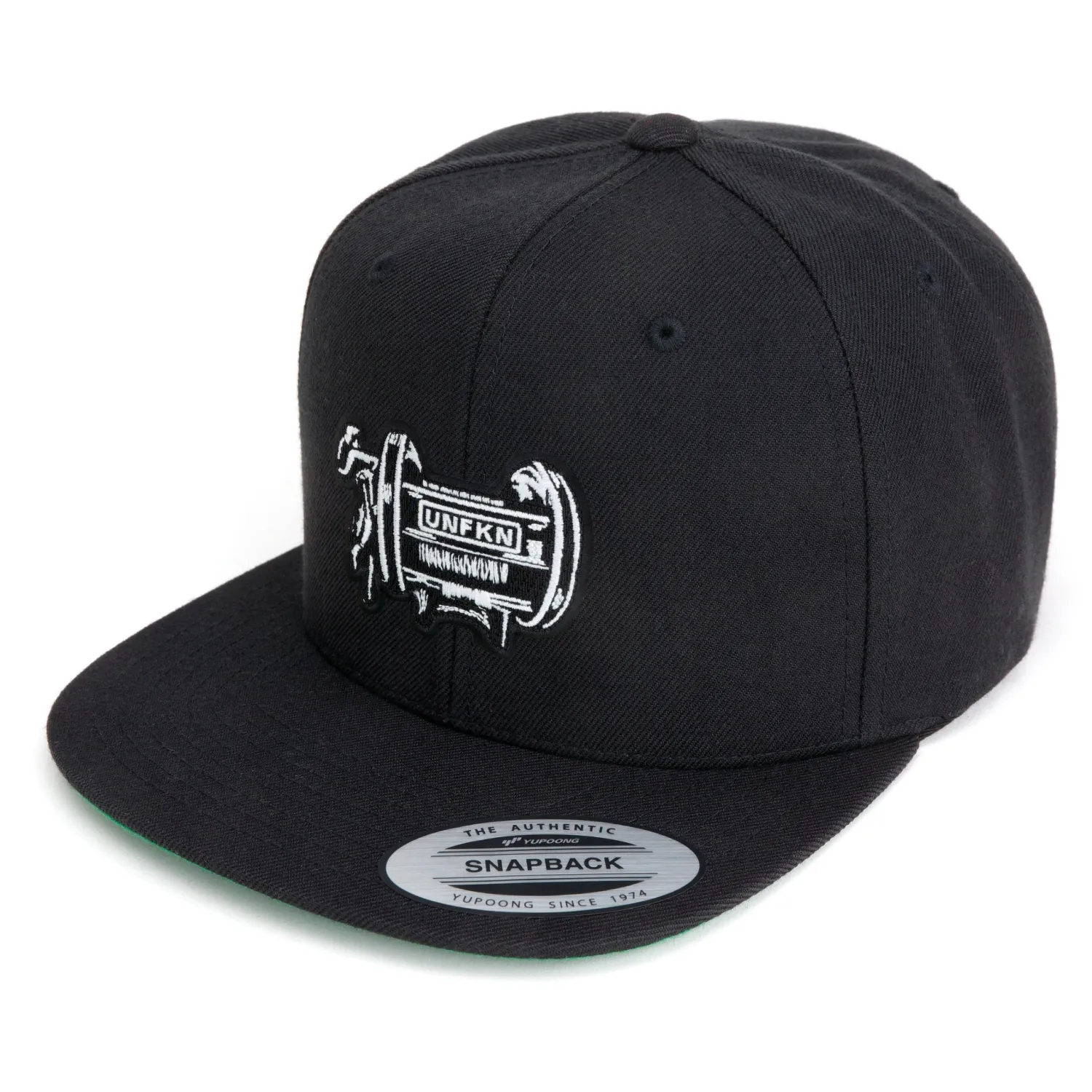 Hifishgear Hats-HFG - UNFKN Reel Black Flat Bill Snapback Hat