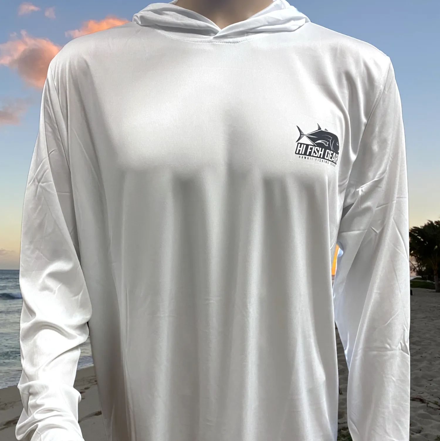 Hifishgear Shirts-HFG Performance UV Protection Hoodie () White