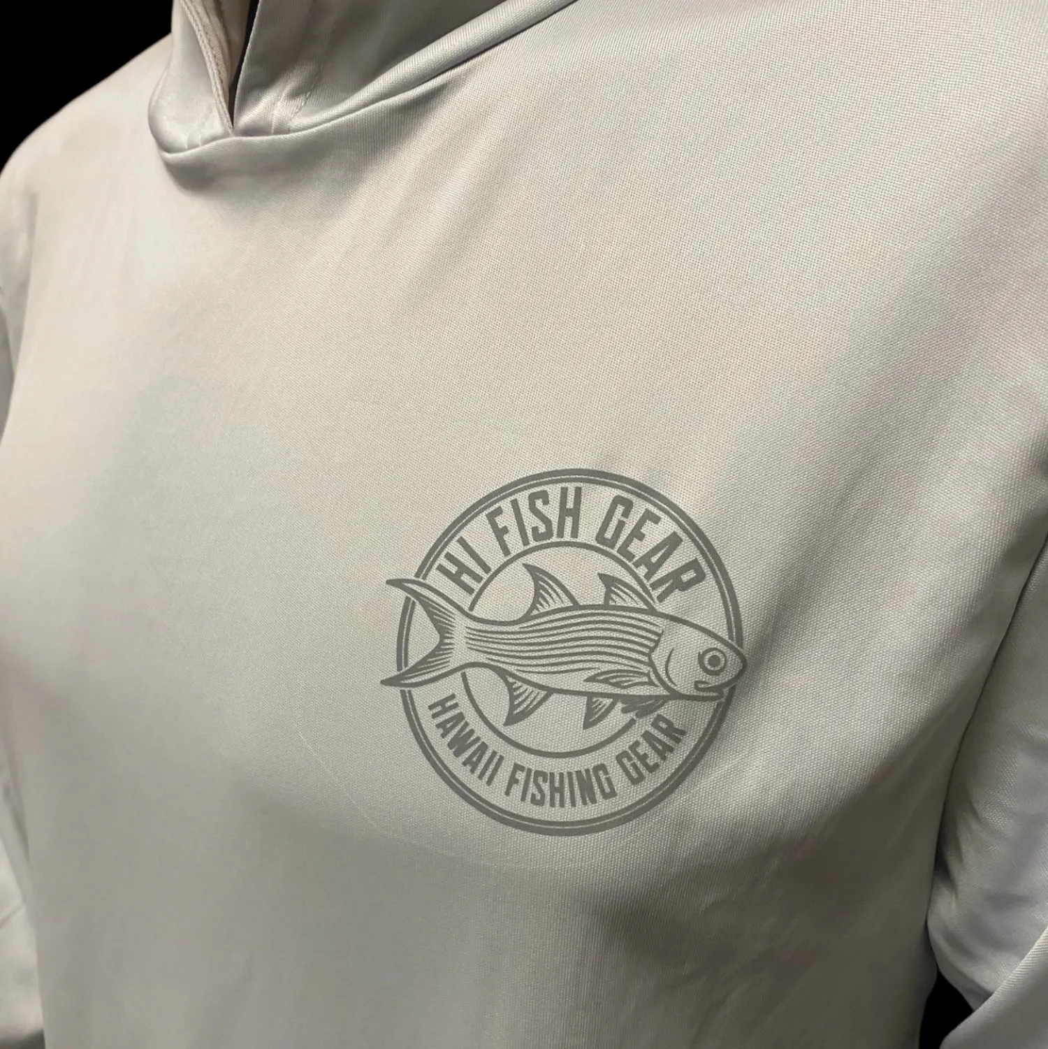 Hifishgear Shirts-HFG Reflective Moi UV Performance Hoodie (Light Silver)