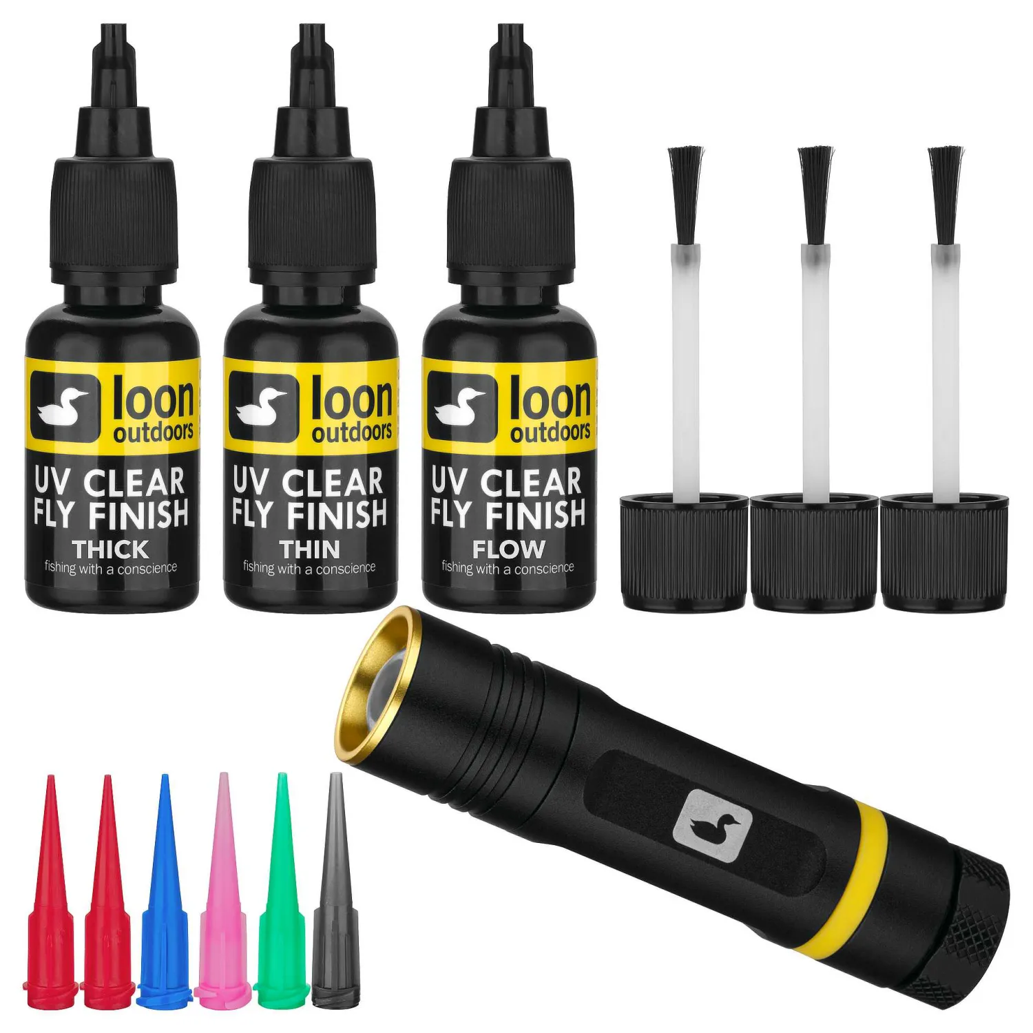 Loon Outdoors Uv Resin & Cure Lights- UV Fly Tying Kit