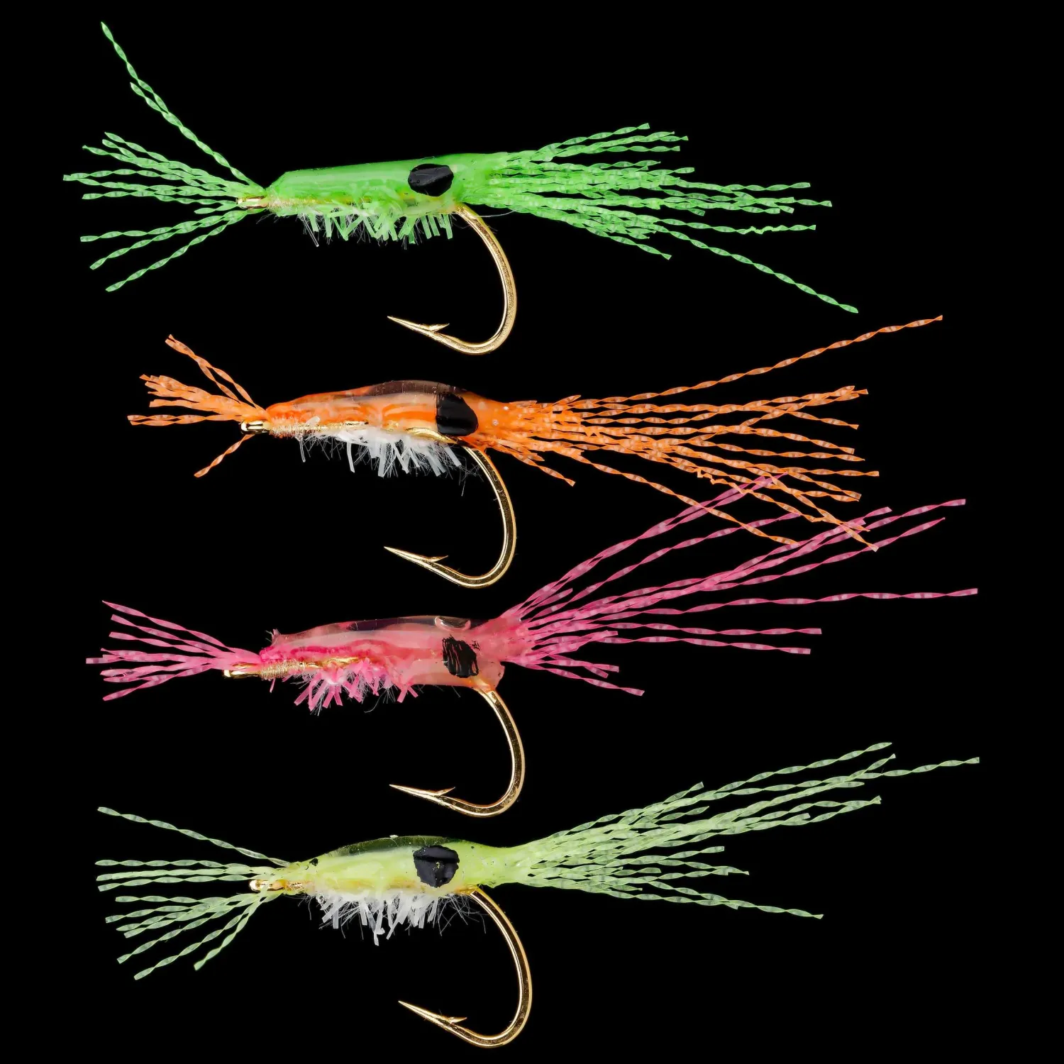 Mamiya Designs Saltwater Flies- Hawaii - Pachi Packs Glow Opae (4 Pack)