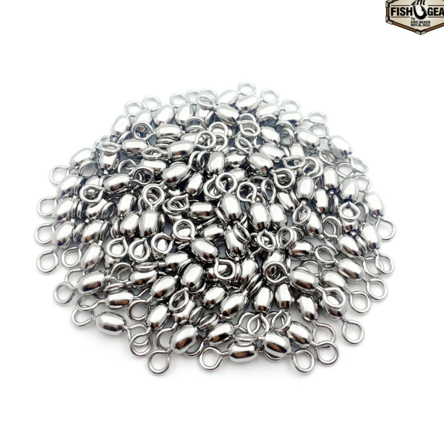 Izuo Swivels & Snaps-Nickel Crane Swivel 100pc