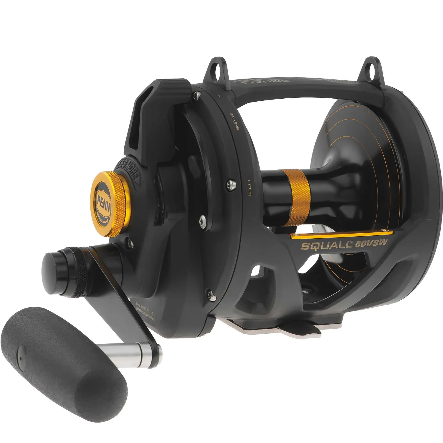 Penn Conventional Reels- Squall SQL50VSW Lever Drag 2 Speed