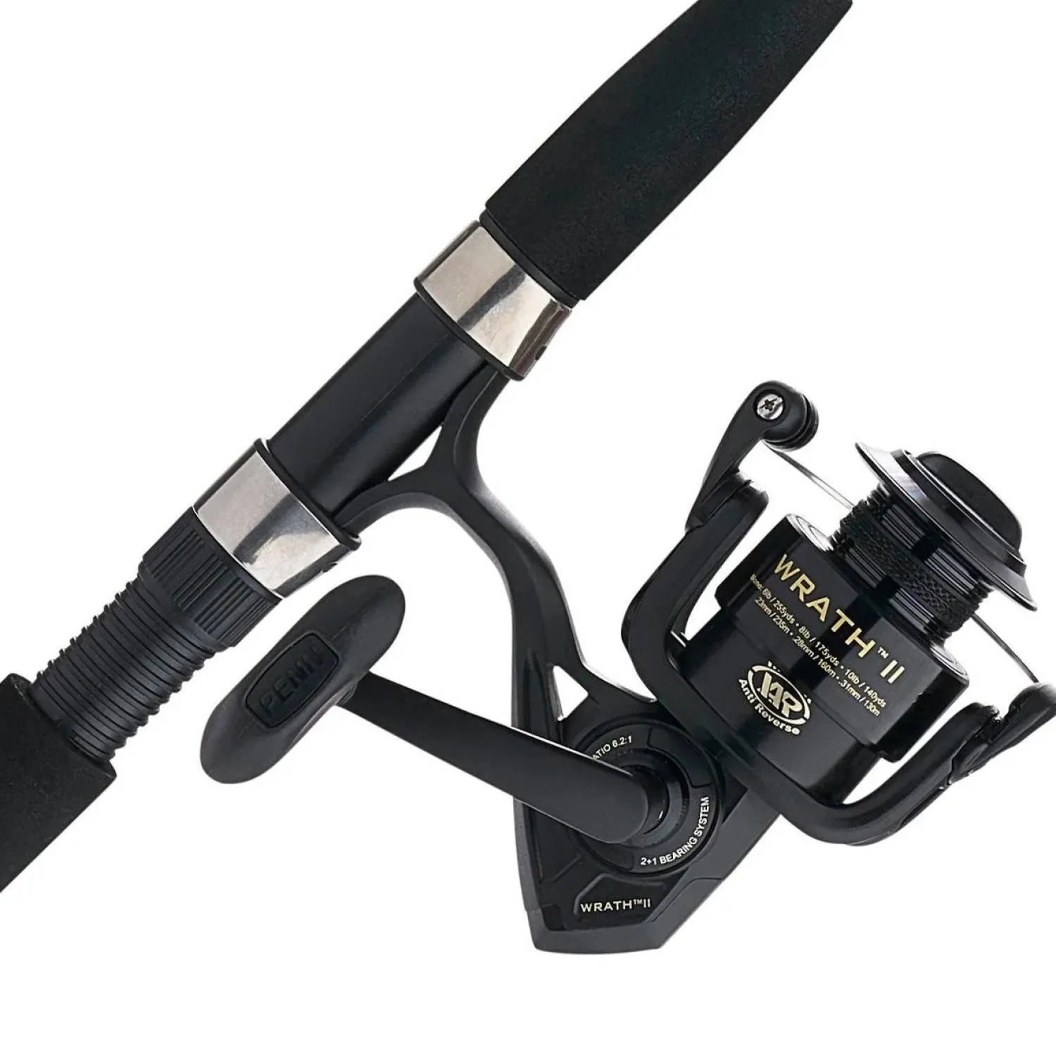 Penn Rod & Reel Combos- Wrath II Spinning Rod & Reel Combo