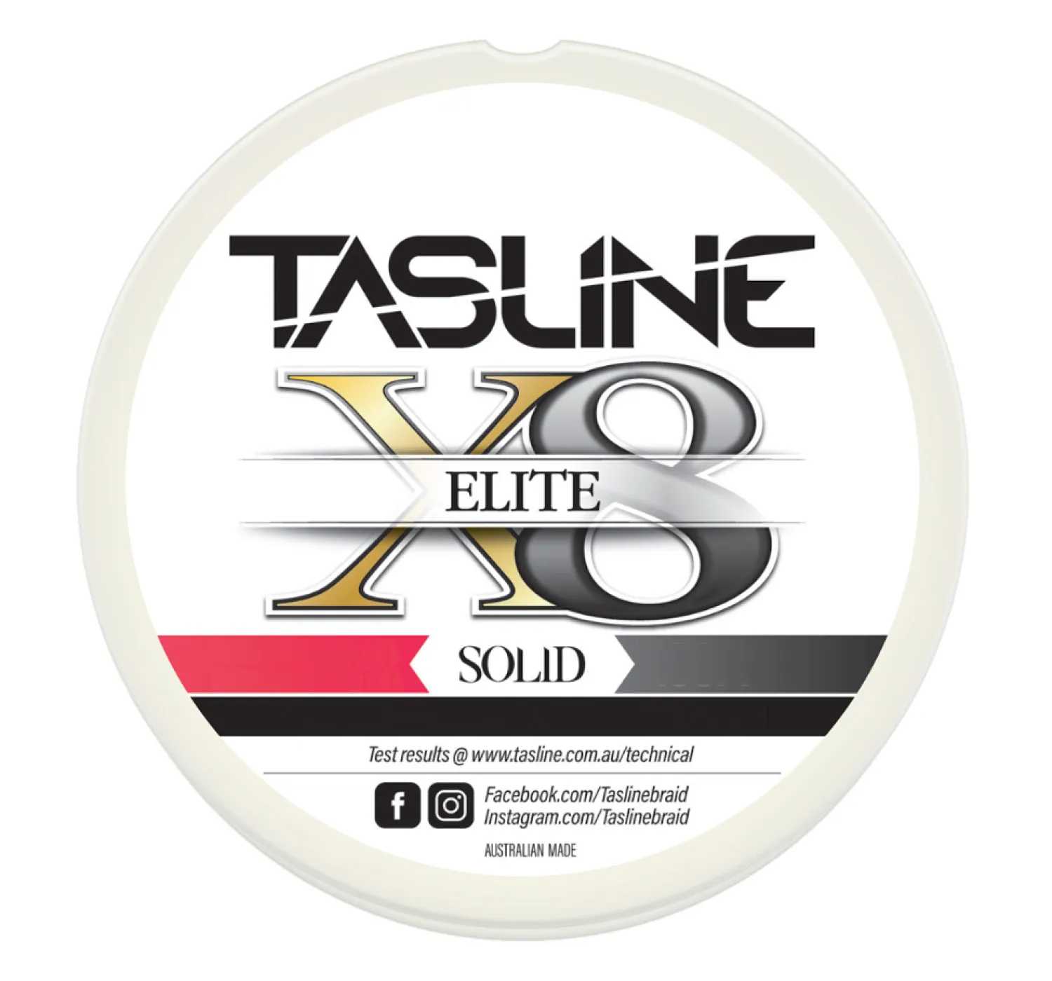 Tasline Braided Line- Elite White Braid