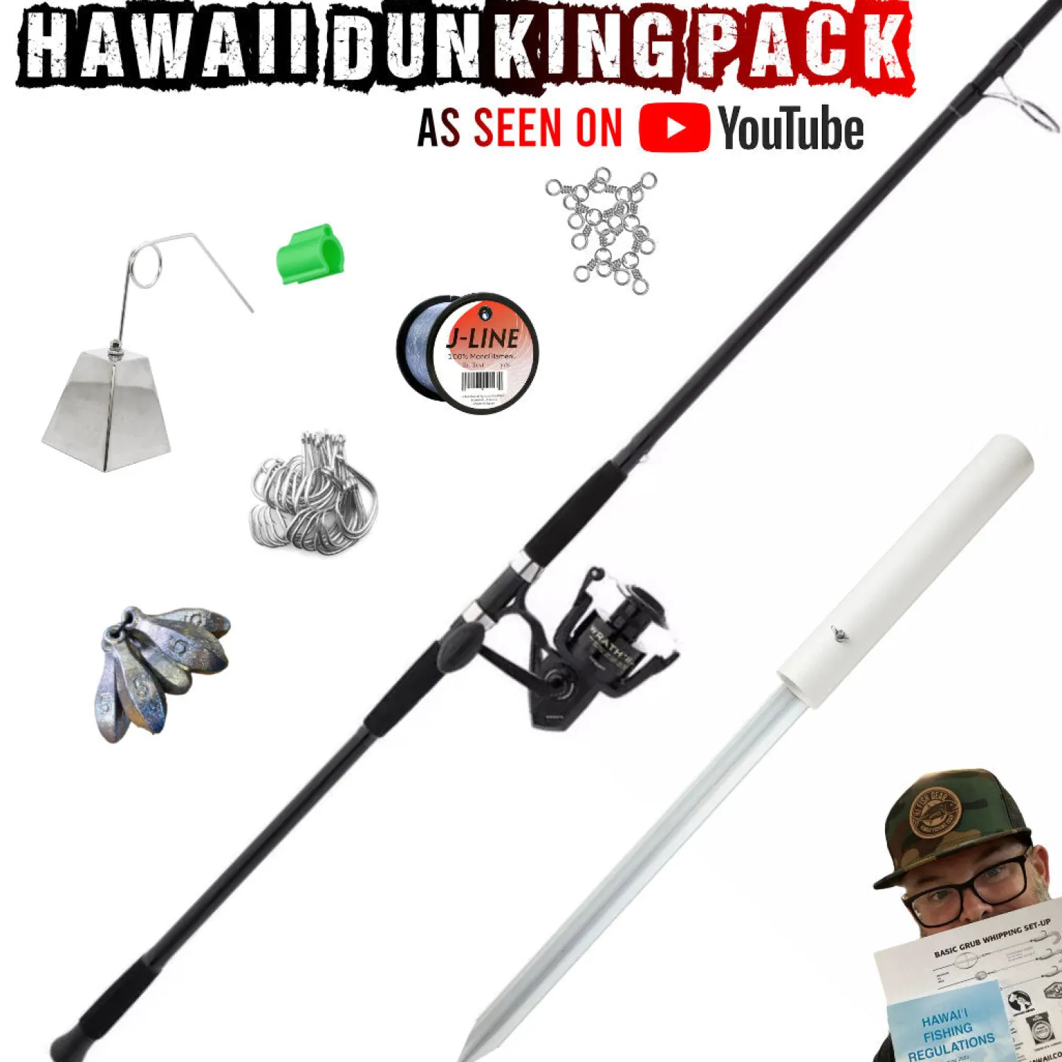 Multi-Brand Combo Rod & Reel Combos-The Hawaii Dunking Pack - Complete Surf Fishing Package